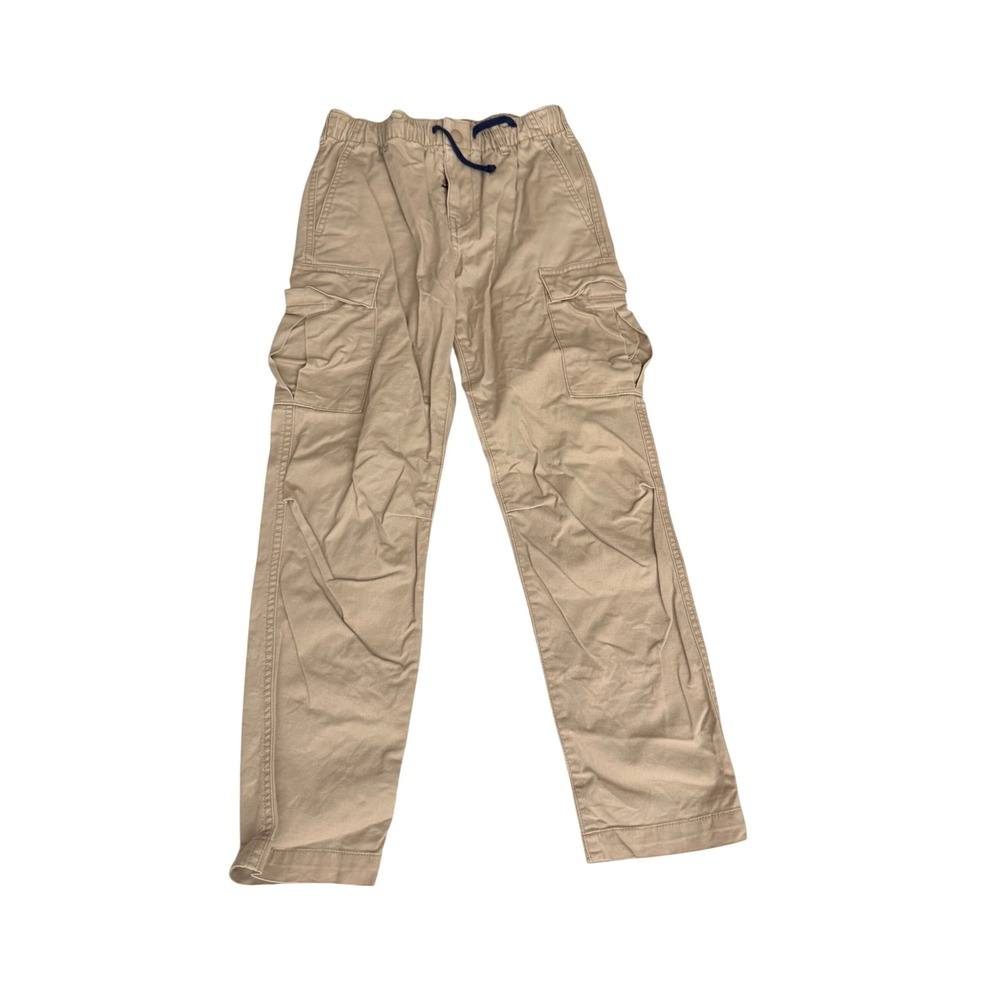Polo Ralph Lauren Kids Cargo Pants Tan Khaki Elastic Waist Drawstring Size 10